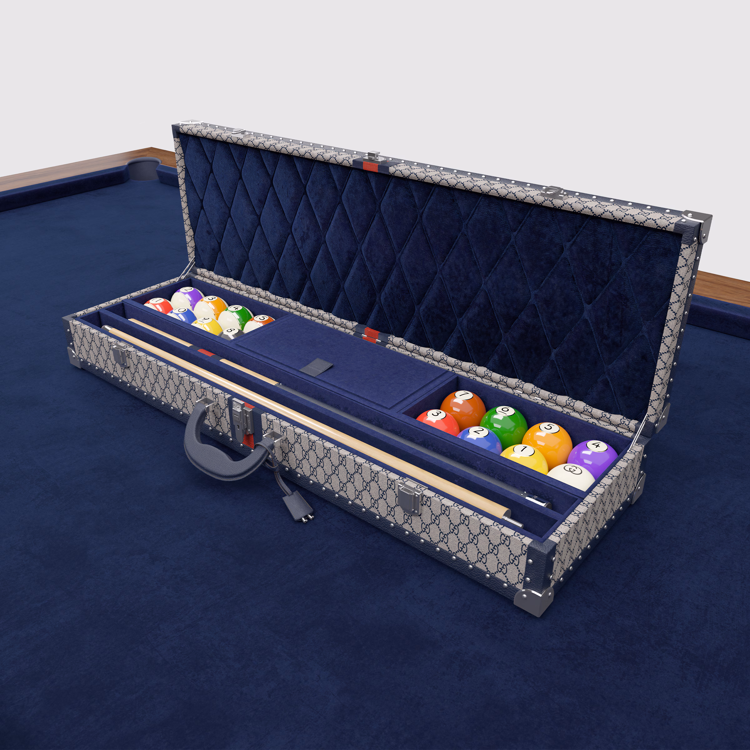 GUCCI - POOL TABLE ACCESSORIES CASE DETAIL