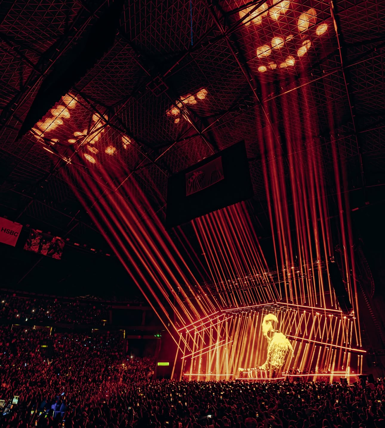 TIËSTO - PRISMATIC TOUR BLUE LASER GRID CEILING